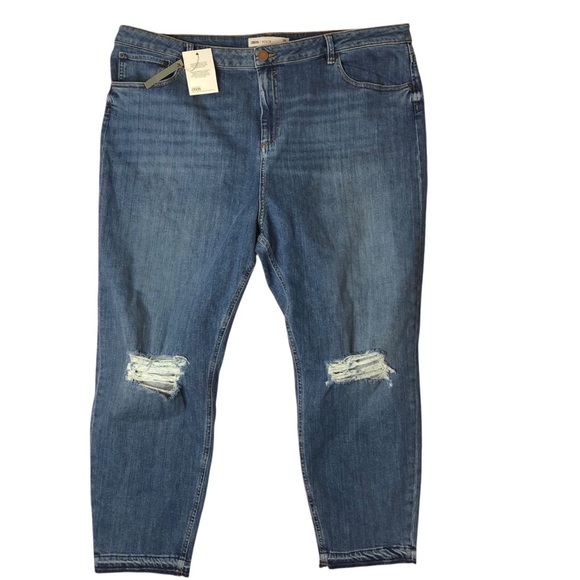 ASOS Curve Women’s Sz US 20 Tapered Stretch Jeans Medium Wash NWT High Rise - Picture 4 of 9